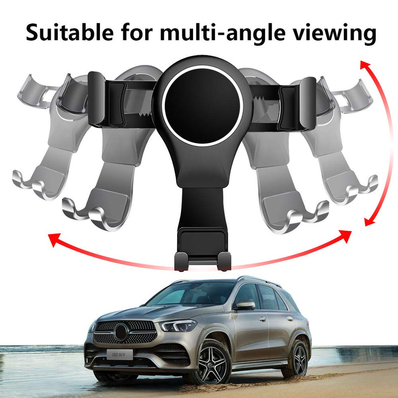 LUNQIN Car Phone Holder for Mercedes Benz GLE Class 2020 gle350 gle400 gle450 GLS Class 2020 gls400d gls450 gls580 Auto Accessories Navigation Bracket Interior Decoration Mobile Cell Phone Mount - LeoForward Australia