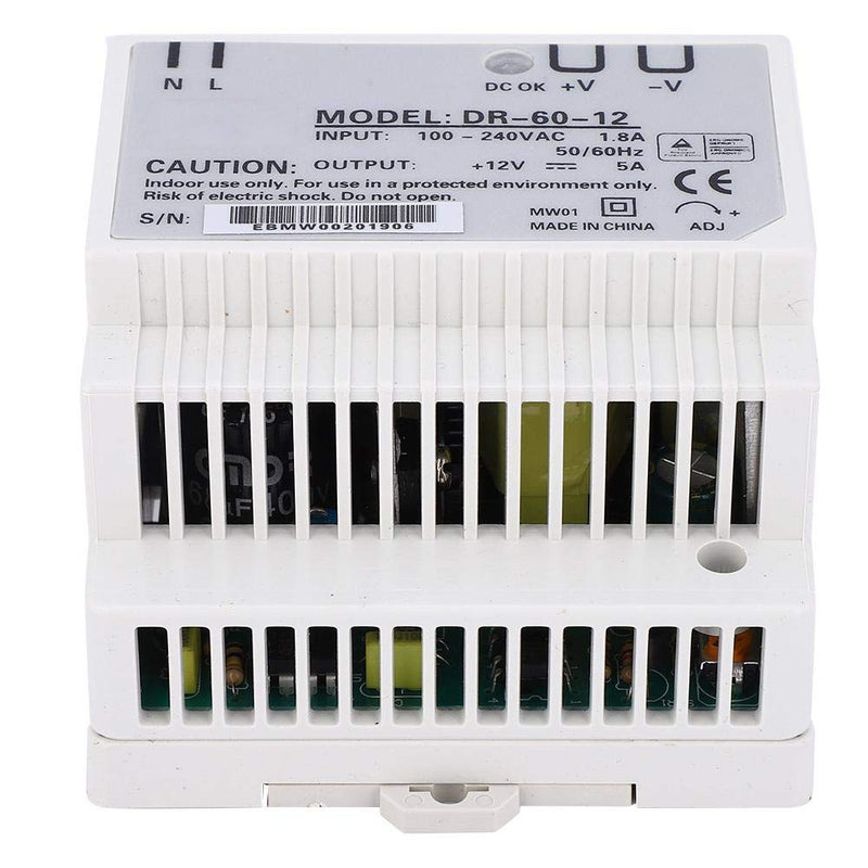  [AUSTRALIA] - DR 60-12 AC/DC 60W 100-240V transformer DIN rail power supply industrial power supplies PWM control with one output high-precision DIN rail (DR 60-12) DR-60-12