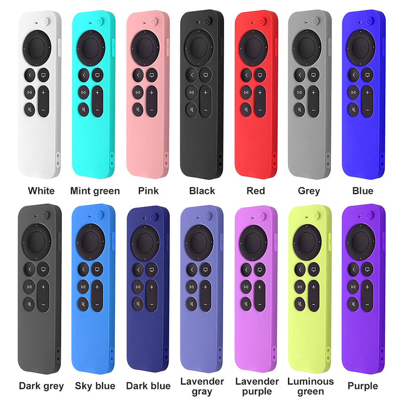  [AUSTRALIA] - Compatible with Apple TV 4K Siri Remote 2021 Silicone Cover, Silicone Case for Apple TV 4K 6 Generation 2021 Remote Control, Apple 4K Siri Remote 2nd Gen Cover (Lavender Purple) Lavender purple
