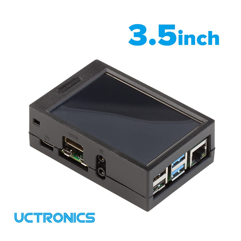  [AUSTRALIA] - UCTRONICS for Raspberry Pi 4, 3B/B+ Mini LCD Case, ABS Case for 3.5-inch Raspberry Pi Touchscreen, Compatible with All Raspberry Pi B Models