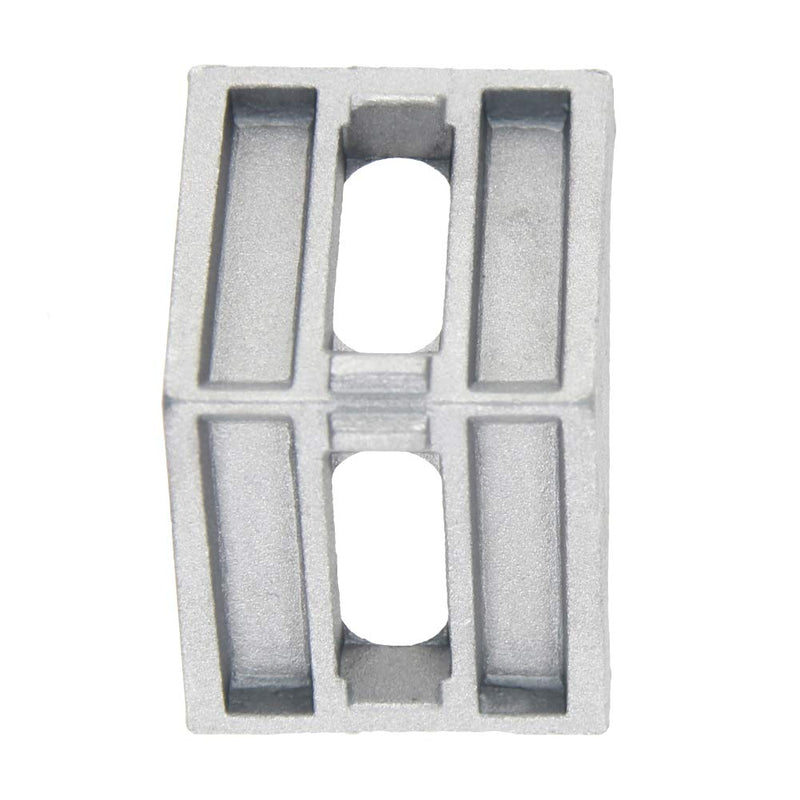 MroMax 4PCS Inner Angle Bracket Gusset Aluminum Alloy Inner Joint Bracket Suitable for 4040 Series Aluminum Extrusion Profile Silver - LeoForward Australia