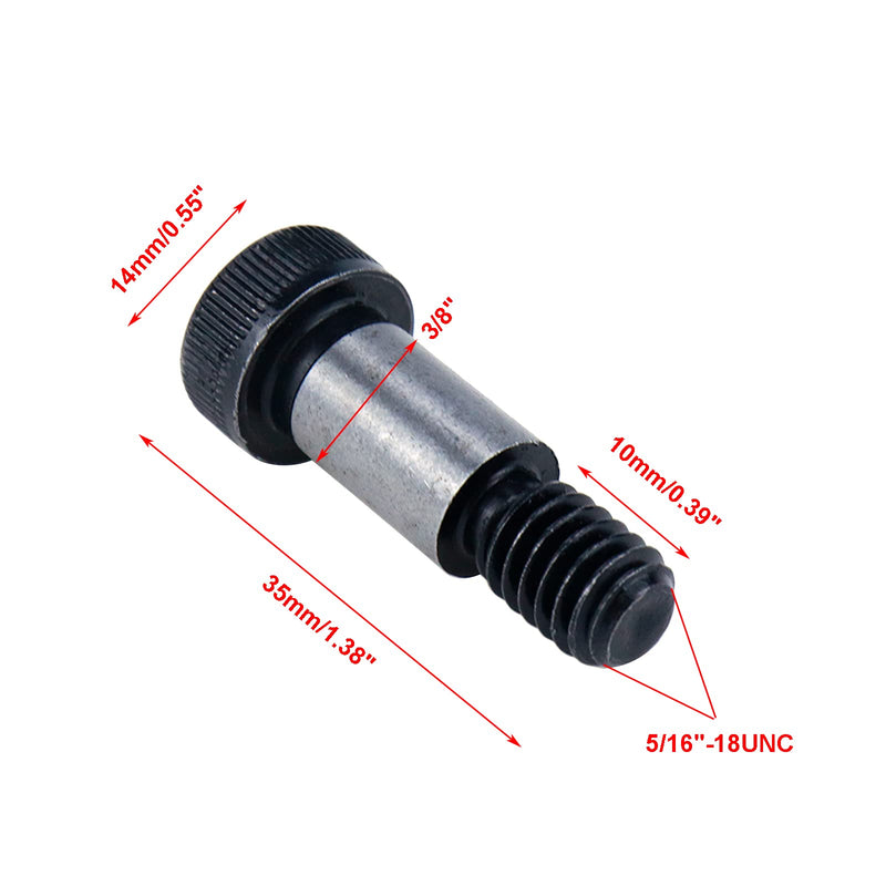  [AUSTRALIA] - S SYDIEN 6Pcs Alloy Steel Hexagon Socket Head Shoulder Screw Bolt 3/8" Shoulder Dia,5/8" Shoulder Length,5/16"-18 UNC Thread 3/8x5/8,5/16"-18UNC
