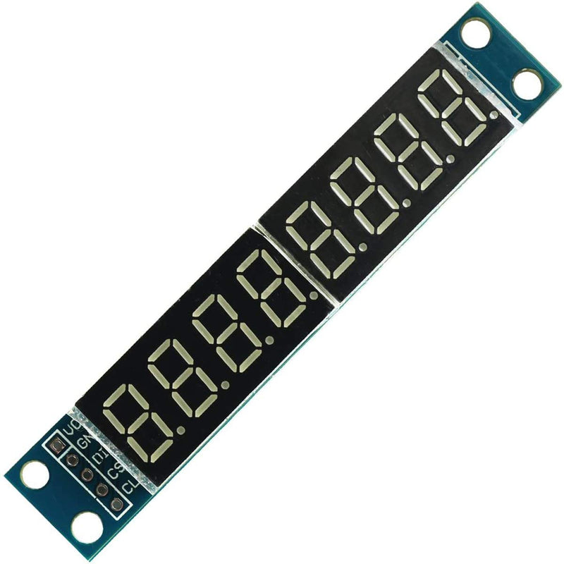  [AUSTRALIA] - DEVMO 4pcs 8-Digit 7 Segment Module MAX7219 8 Bit Digital Segment Tube LED Display Module Supports Cascade Eight Bit Serial 3 IO Ports Compatible with Ar-duino MCU/51/AVR/STM32