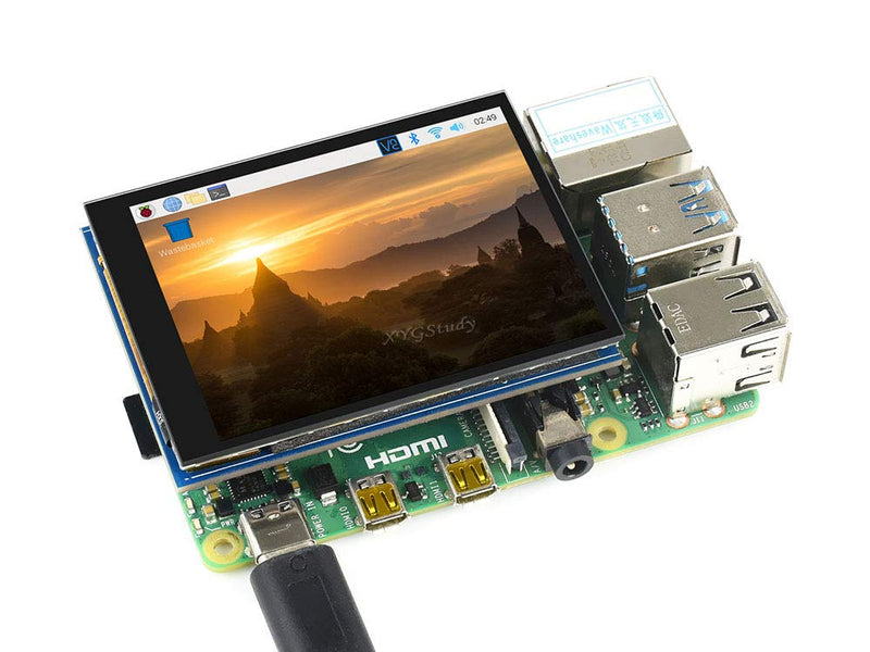  [AUSTRALIA] - 2.8 inch IPS 480×640 Display LCD DPI Interface Capacitive Touch Screen Fully Laminated Toughened Glass Cover Supports Raspbian Kali Raspberry Pi 4B/3B+/3B/2B/Zero/Zero W WH @XYGStudy