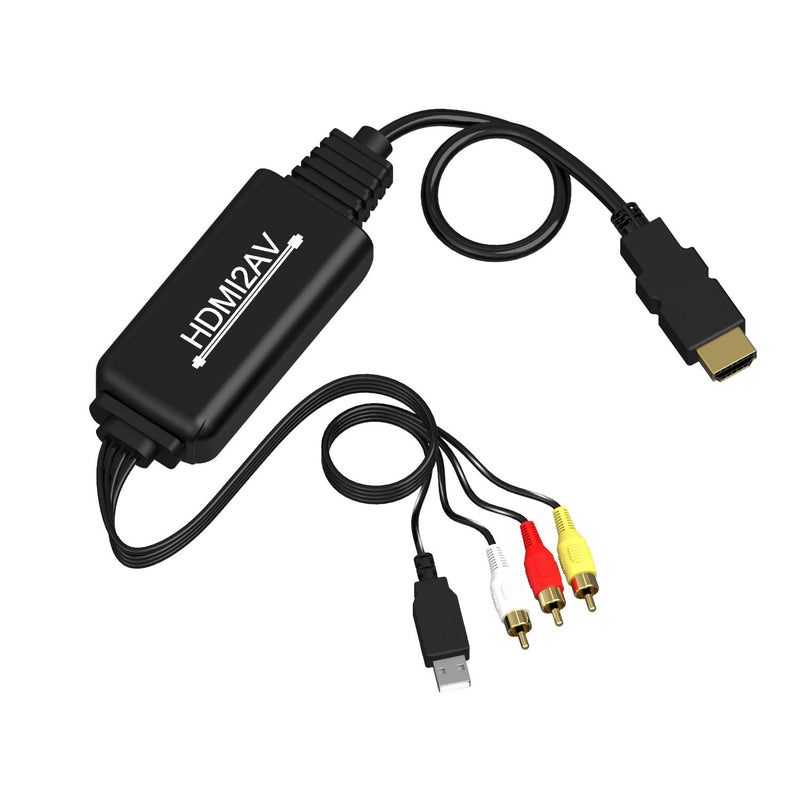  [AUSTRALIA] - DIGITNOW! HDMI to RCA Converter, HDMI to RCA Cable Adapter, 1080P HDMI to AV 3RCA CVBs Composite Video Audio Supports NTSC for PC, Laptop, HDTV, DVD, VHC VCR