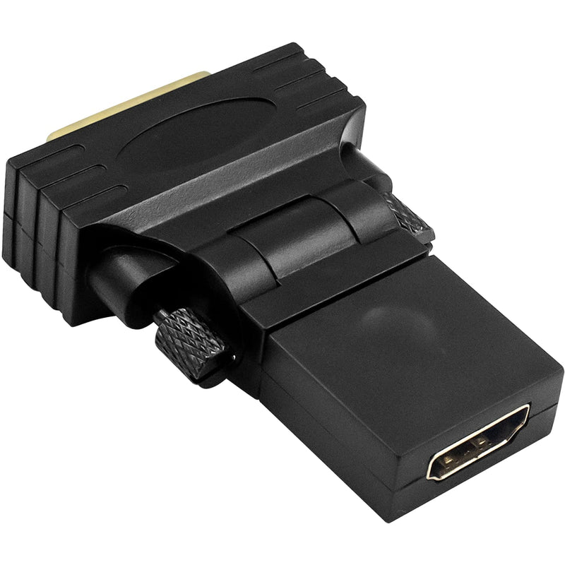  [AUSTRALIA] - Duttek DVI to HDMI Adapter, HDMI (Female) to DVI (Male) Adapter, Monitor HDMI Adapter is Suitable for Computers, high-Definition TVs, projectors and DVD 1 Pack (Black)