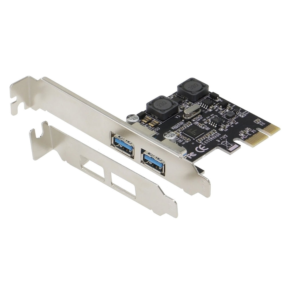  [AUSTRALIA] - Sedna - PCI Express USB 3.1 Gen I (5Gbps) 2 Port Adapter with Low Profile Bracket - with 2 Separated Power Supply and Protection Circuit, no Power Connection Required (NEC 720202)