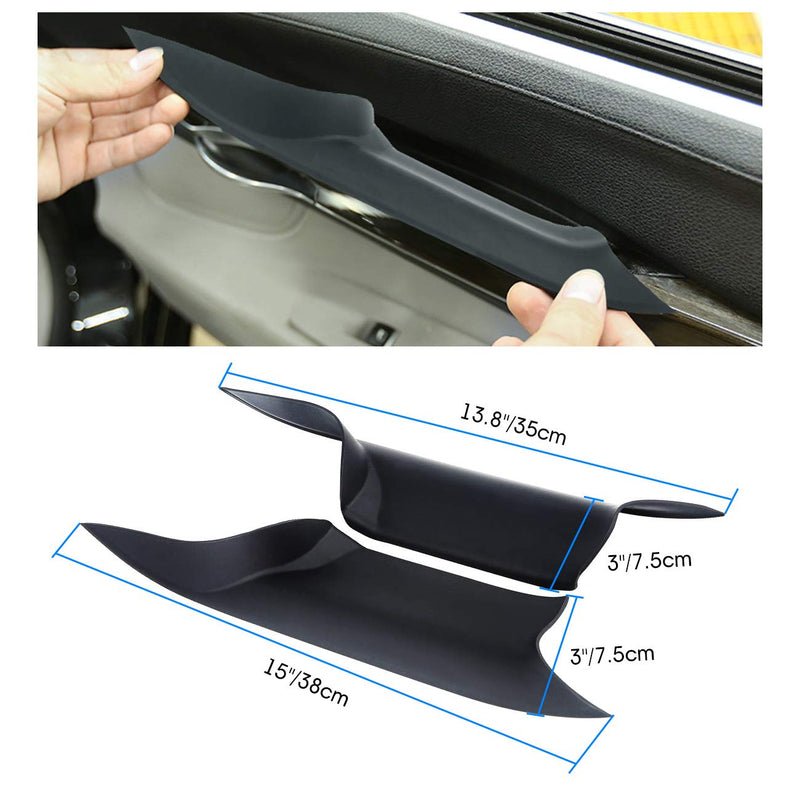 Partol Door Pull Handle Covers for BMW 7 Series, Front Row Door Handle Carrier Trim Cover Kit Fit for BMW 730 740 750 760 F01/F02 2008-2014 - Left Front &Right Front 2 - LeoForward Australia