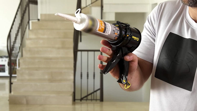  [AUSTRALIA] - SILIGUN Compact Caulk Gun with Caulking Tools – 10 Oz Caulk Gun with No Rod – 12:1 Push Ratio Caulking Gun for Silicone, Latex, Sealant – Hand Caulking Guns for DIY Use