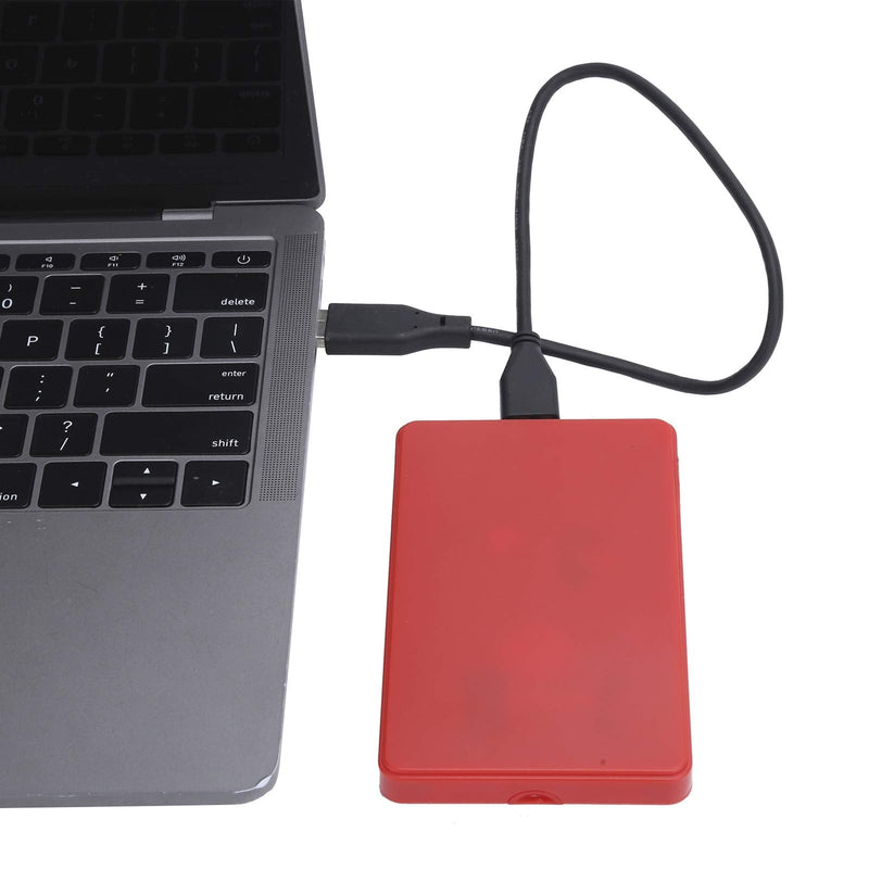  [AUSTRALIA] - YD0002 USB to 3.0 2.5 Inch Portable Mobile Hard Drive, 80G 120G 250G 320G 500G 1TB 2TB Universal External Hard Drive for Computer Monitors and Laptop, Red(80G)