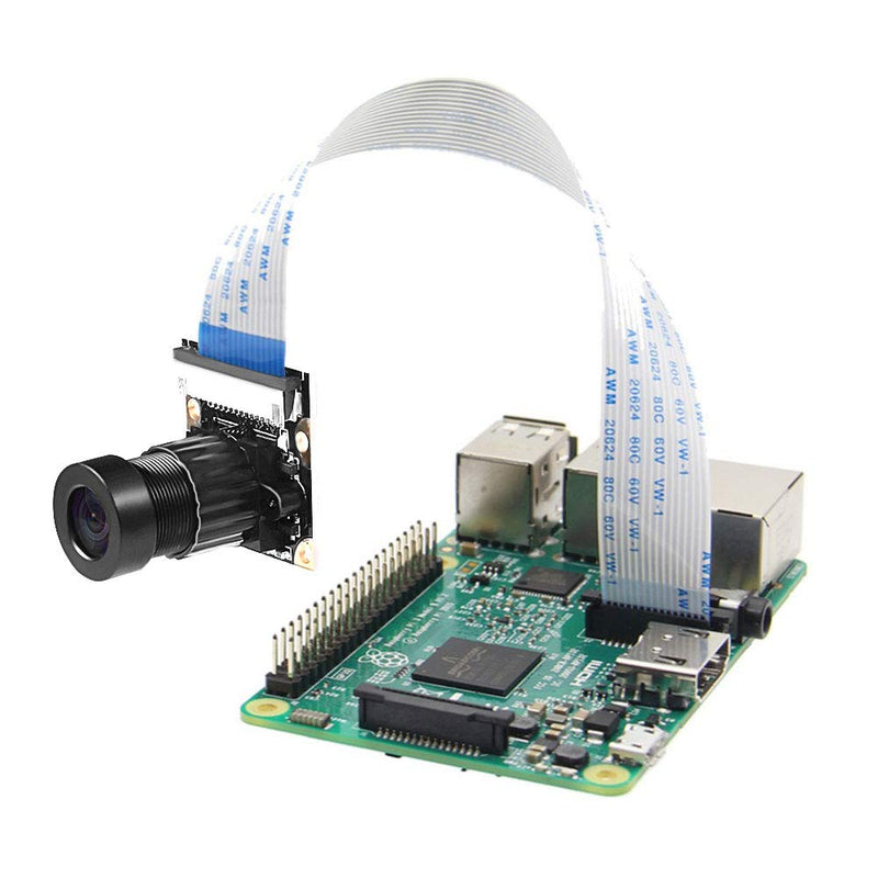  [AUSTRALIA] - Dorhea for Raspberry Pi 4 B 3 B+ Camera Module for Raspberry Pi 3 b+ Webcam Camera 5MP 1080p OV5647 HD Video Webcam Compatible with Raspberry Pi 2 Raspberry-pi 3 Model B Model B+ no LED