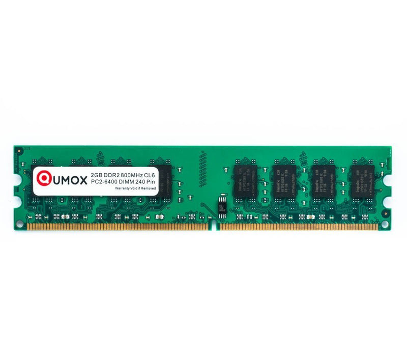  [AUSTRALIA] - QUMOX 8GB(4X 2GB) DDR2 800MHz PC2-6400 PC2-6300 DDR2 800 8GB (240 PIN) DIMM Desktop Memory DDR2 800 DIMM 2GB x4