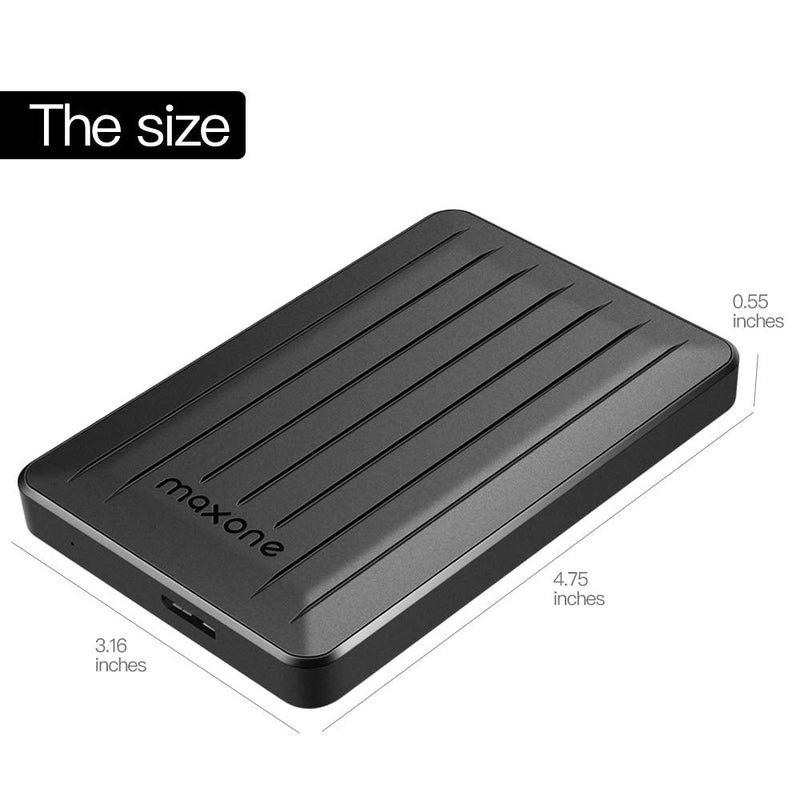  [AUSTRALIA] - 1TB External Hard Drive - Maxone Upgrade 2.5'' Portable HDD USB 3.0 for PC, Laptop, Mac, Xbox one and PS4 - Black 1TB