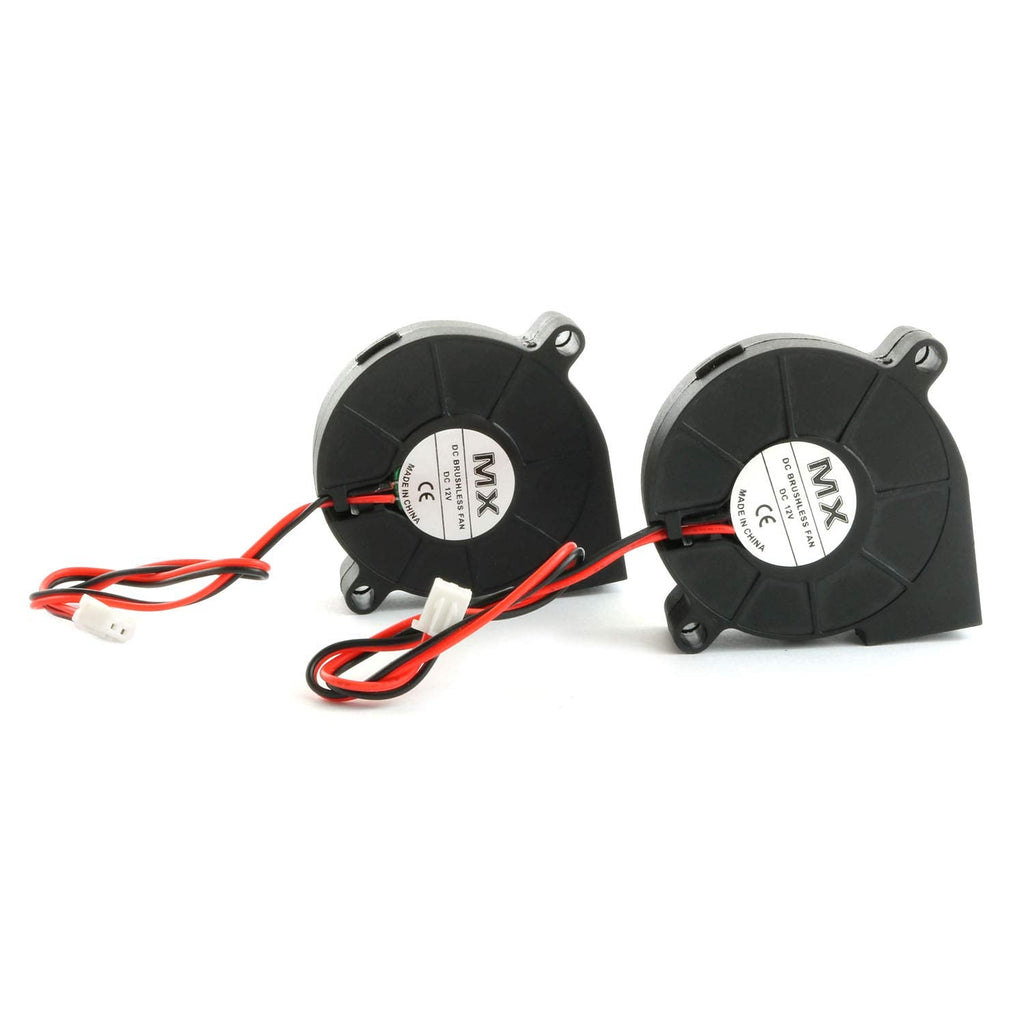  [AUSTRALIA] - Ruiling 2PCS 5015 3D Printer Turbine Fan 50 * 50 * 15mm DC 12V 7000RPM Cooling Turbo Fan for 3D Printer Humidifier Aromatherapy and Other Small Appliances Series Repair Replacement