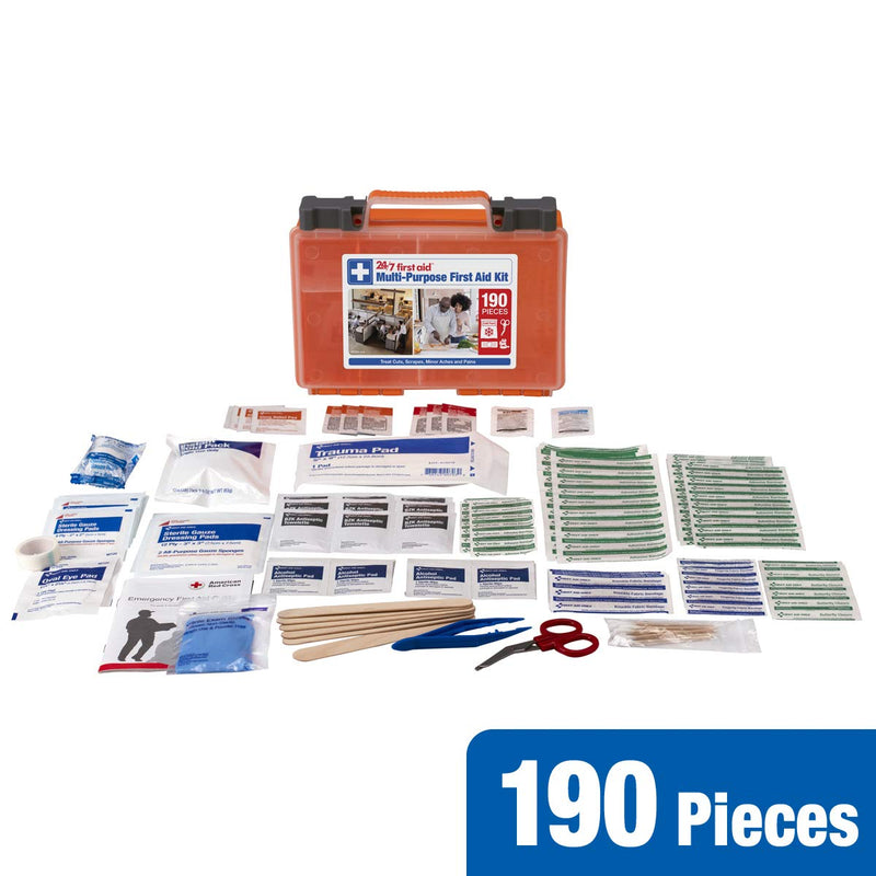  [AUSTRALIA] - 190 Piece First Aid Kit, Plastic Case
