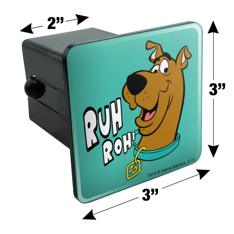  [AUSTRALIA] - Graphics and More Scooby-Doo Ruh Roh Tow Trailer Hitch Cover Plug Insert 2 Inch Receivers