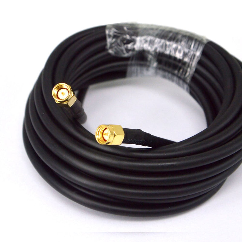 BOOBRIE SMA to SMA Cable 5M 16.4ft RG58 Coax Cable 50 Ohm SMA Male to SMA Male Extension Cable Low Loss SMA Extension Antenna Cable for 3G/4G/LTE/GPS/RF Radio/WiFi Antenna/Two-Way Radio Applications - LeoForward Australia