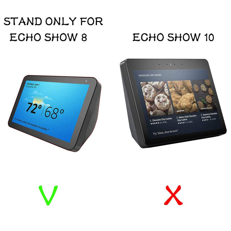  [AUSTRALIA] - Echo Show 8 Wall Mount stand Aluminum Swivel Stand, Stand for Amazon Echo Show 8 & Echo Show 5, Horizontal 360 Rotation Longitudinal Angle Change Base Black ES013-01