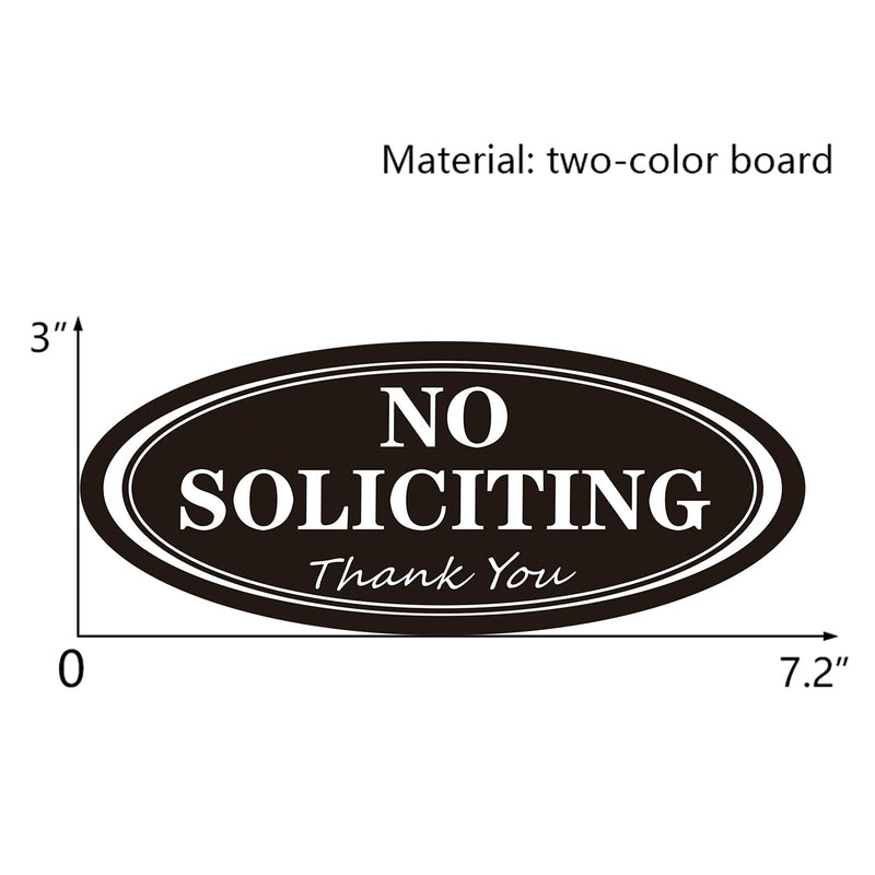  [AUSTRALIA] - No Soliciting Sign for House Self-Adhesives Sign for Office Door or Wall Acrylic Material (NO.1) NO.1