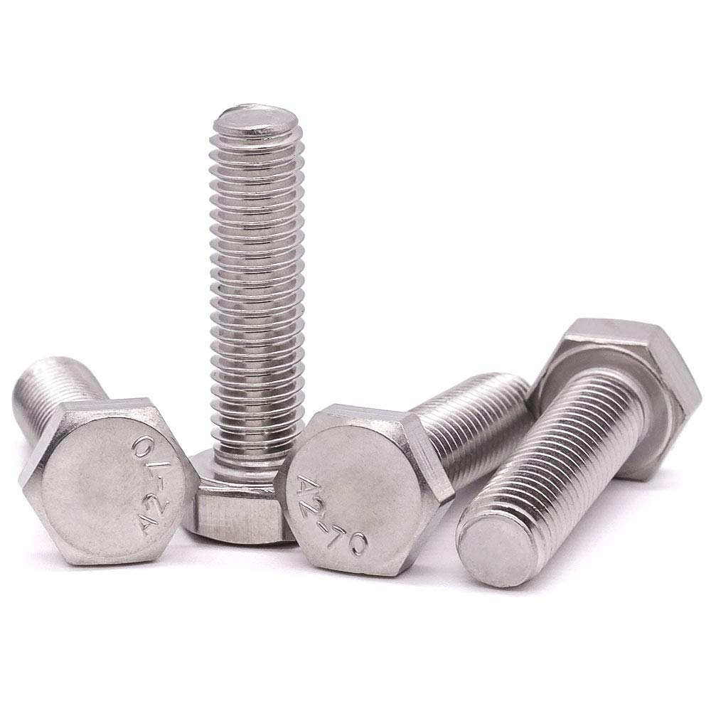  [AUSTRALIA] - M10-1.5 x 30mm Stainless Steel Hex Bolts, 304 Stainless Steel 18-8, Hex Drive, Full Thread, Coarse Thread UNC, Plain Finish, 10 PCS M10-1.5 x 30mm (10 PCS)