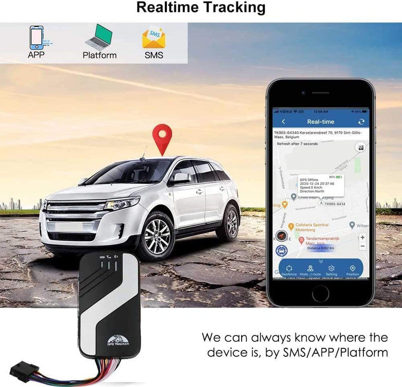  [AUSTRALIA] - TheCoolCube Vehicle GPS Tracker 403B Car GPS SMS GPRS Real Time Tracking Device System Alarm Motorcycle Track SOS 4G LTE FDD