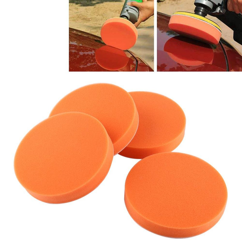  [AUSTRALIA] - Car Polishing Pads, 10Pcs 6"(150mm) Sponge Polishing Buffing Waxing Pad Kit Tool For Car Polisher Buffer Orange