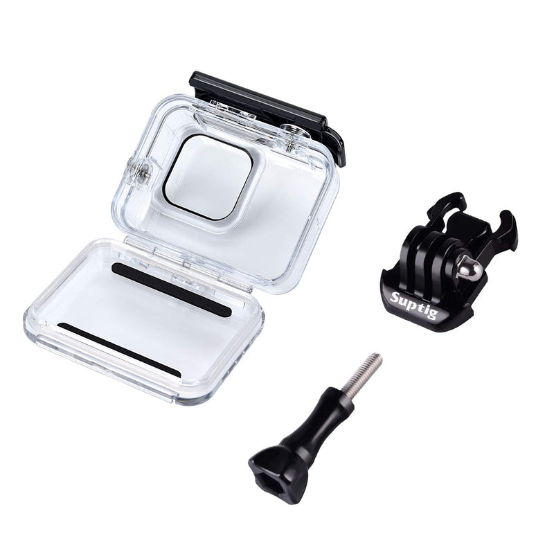  [AUSTRALIA] - Suptig Waterproof Case Protective Housing Compatible for GoPro Hero 8 Black Waterproof 196ft (60 Meters)