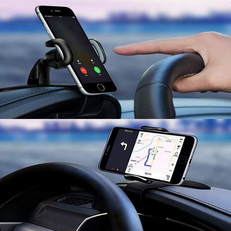  [AUSTRALIA] - YOVECATHOU Universal Cell Phone GPS Car Dashboard Mount Holder Stand HUD Ven Clip on Cradle 360° Rotation Smartphone Car Air Vent Mount Holder