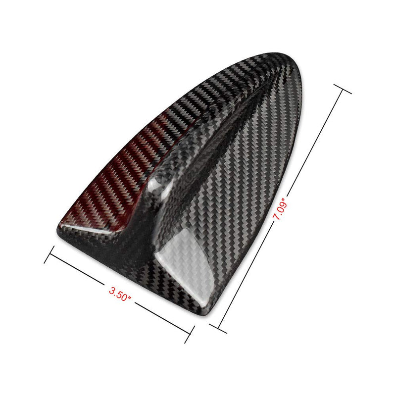 AIRSPEED Carbon Fiber Car Shark Fin Antenna Cover Radio Signal Base for BMW E91 X1 E84 Accessories (Black) - LeoForward Australia