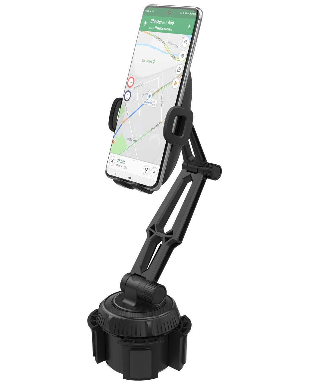  [AUSTRALIA] - Encased Cup Phone Holder for Cars, Trucks and Vans (Fully Adjustable) Universal Cellphone Cradle Mount for iPhone 12/13/14 Pro Max/11/Xs Max/XR & Samsung Galaxy S9/S10/S20/S21/S22/ S23 Plus/Ultra