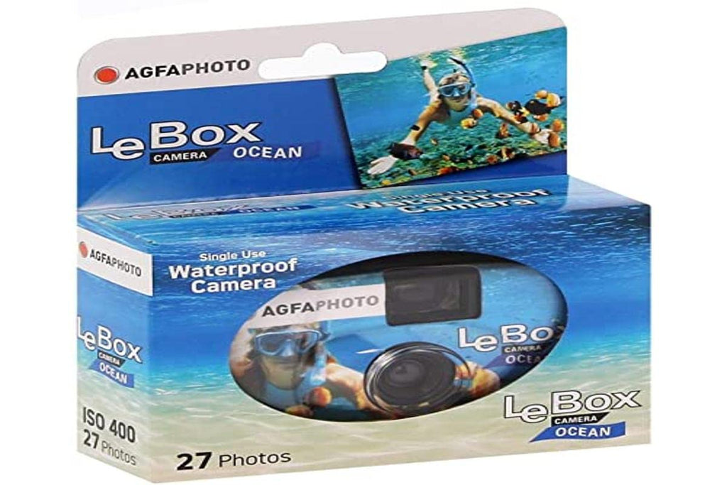  [AUSTRALIA] - Agfa LeBox Ocean 400 Disposable Cameras 27 Photos 601040 waterproof