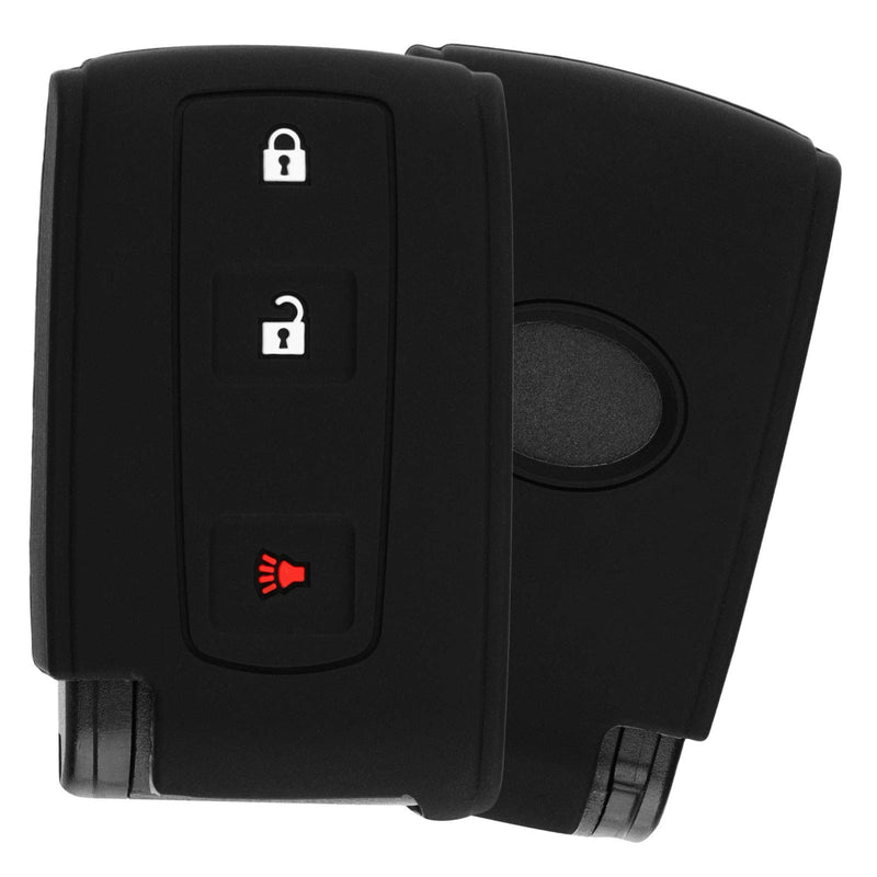  [AUSTRALIA] - KeyGuardz Keyless Entry Remote Car Smart Key Fob Outer Shell Cover Soft Rubber Case for Toyota Prius MOZB31TG, MOZB31EG Black