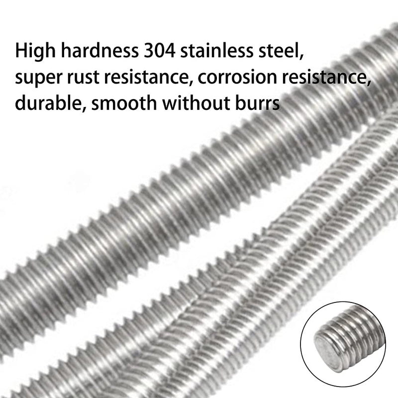  [AUSTRALIA] - Buefall 304 Stainless Steel M2-0.4 Fully All Threaded Rod Studs, 250mm Length Long Metric Thread Screws, Right Hand Threads Rods (Pack of 2) M2x250mm 2pcs