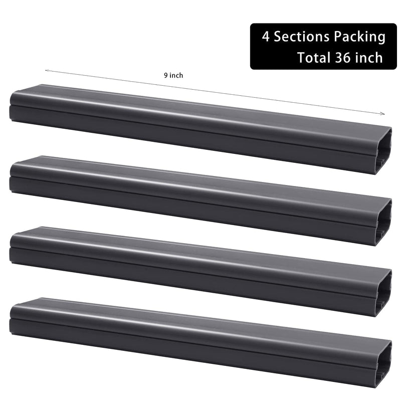  [AUSTRALIA] - ZhiYo 153in Cord Hider Wall, L & 36in TV Cord Cover Bundle