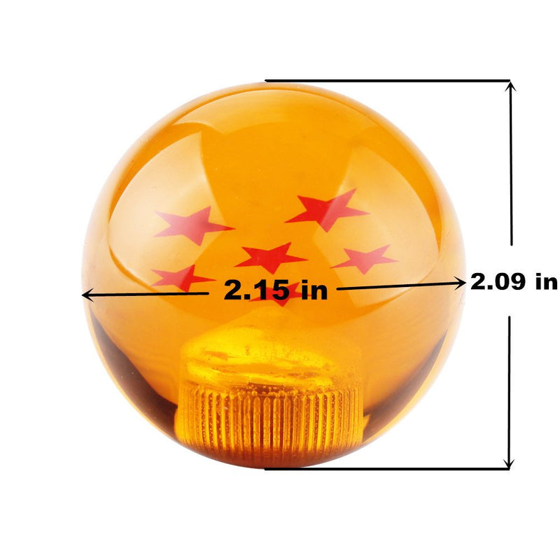 DEWHEL 54MM Dragon Ball Z Manual Gear Shift Shifter knob JDM 4 5 6 Speed 6 Star Round Universal Fit for Honda Acura Mazda Mitsubishi Nissan Infiniti Toyota Scion BRZ Hyundai Ford etc 6 STARS - LeoForward Australia