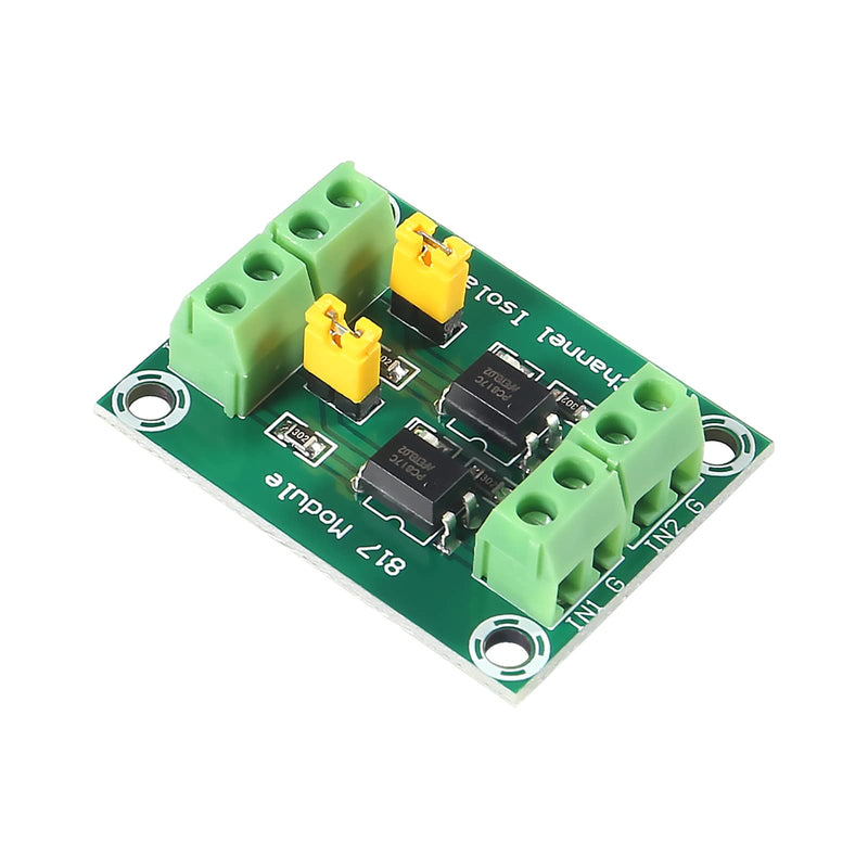  [AUSTRALIA] - Alinan 8pcs 2CH Optocoupler PC817 2 Channel Isolation Board Voltage Converter Adapter Module 3.6-30V Driver Photoelectric Isolated Module 8