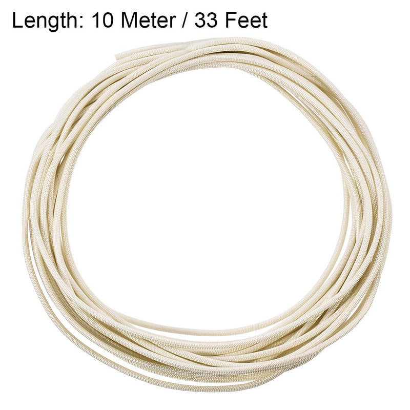  [AUSTRALIA] - uxcell Insulation Braid Sleeving, 33Ft-2.5mm High TEMP Fiberglass Sleeve White