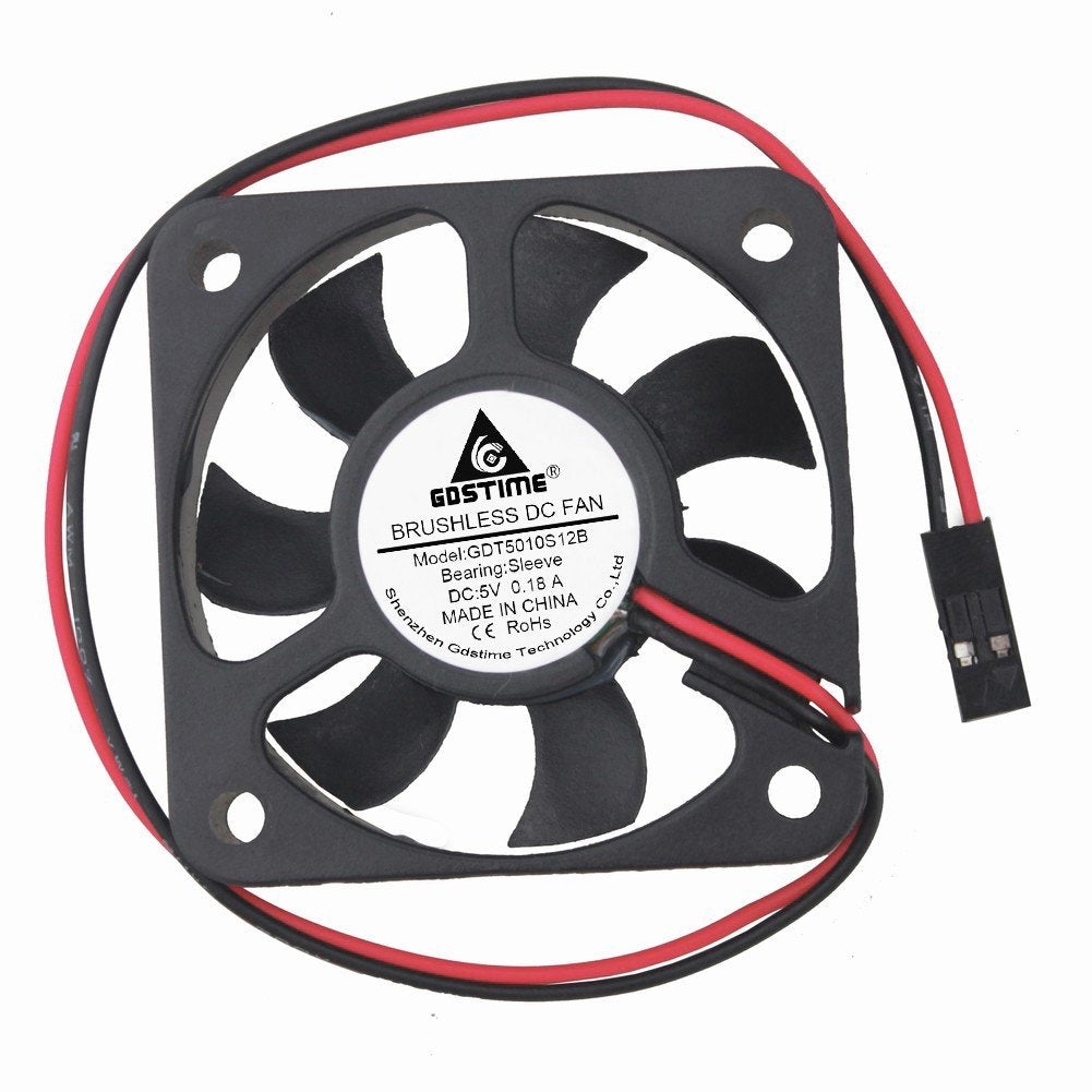  [AUSTRALIA] - GDSTIME 5Volt 50x10mm 50mm 2 Inch Dupont Connector Small Brushless Dc Cooling Fan