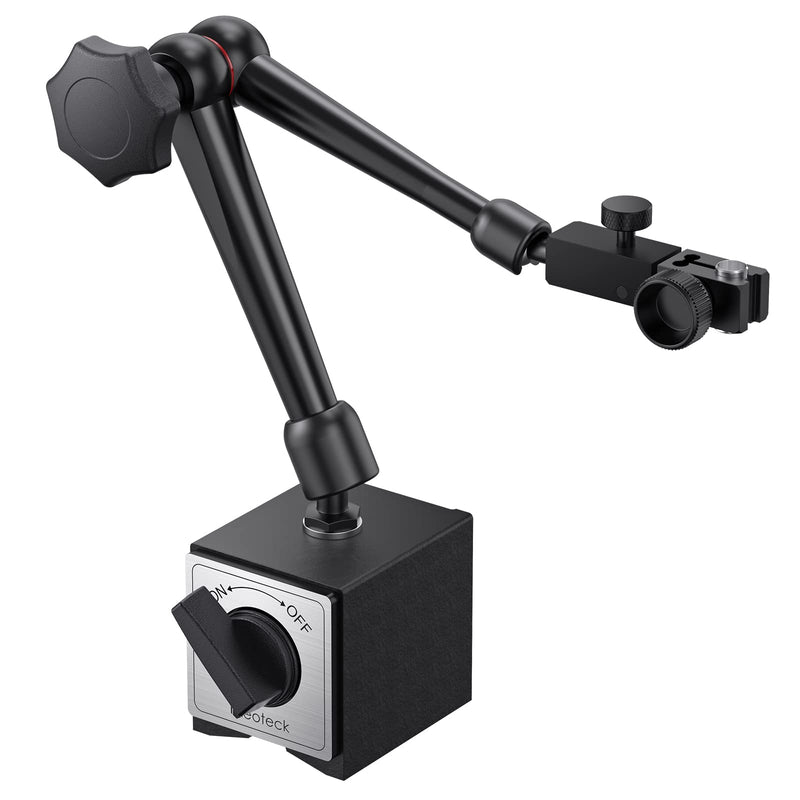  [AUSTRALIA] - Neoteck Magnetic Tripod Measuring Stand for Dial Indicator with Central Clamping Magnetic Dial Indicator Base Made of Steel Stand Holder Measuring Tripod (80kg Max. Tensile Force)