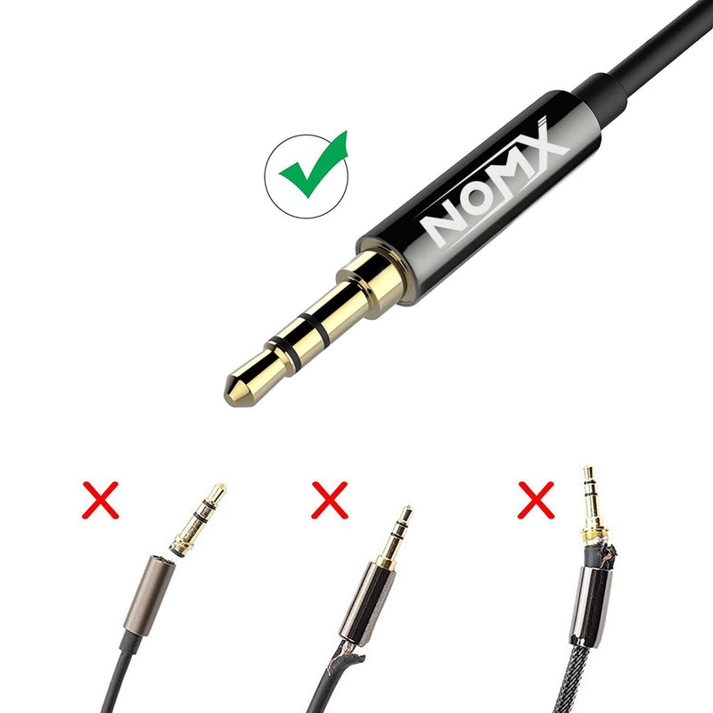 Aux Cord for Car - Audio Auxiliary Cable 3FT Long Durable Pretty Tangle Free Shielded Slim Thin Noise Reducing - Compatible with Home Theatre, Headphones, iPhone, Samsung, Fits All Phone Cases by NOMX - LeoForward Australia