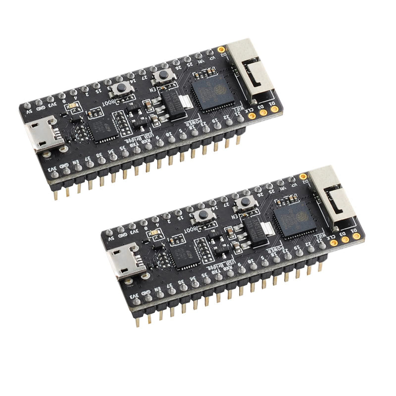  [AUSTRALIA] - Wishiot 2Pcs Esp32-Pico-Kit V4.1 Development Board Esp32 WiFi+Bluebooth Microcontroller Onboard Esp32-Pico-D4 Sip Module Male Header Version for Arduino