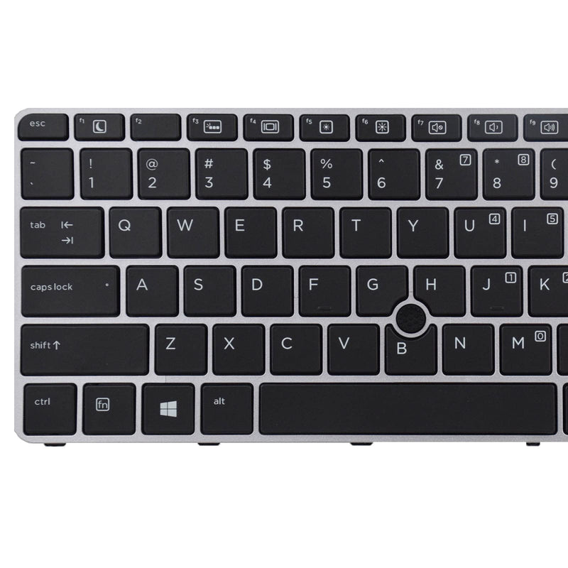  [AUSTRALIA] - SUNMALL Replacement Keyboard with Backlit and Trackpoint Compatible with HP EliteBook 725 G3 725 G4 820 G3 820 G4 828 G4 826631-001 815391-001 with Silver Frame US Layout