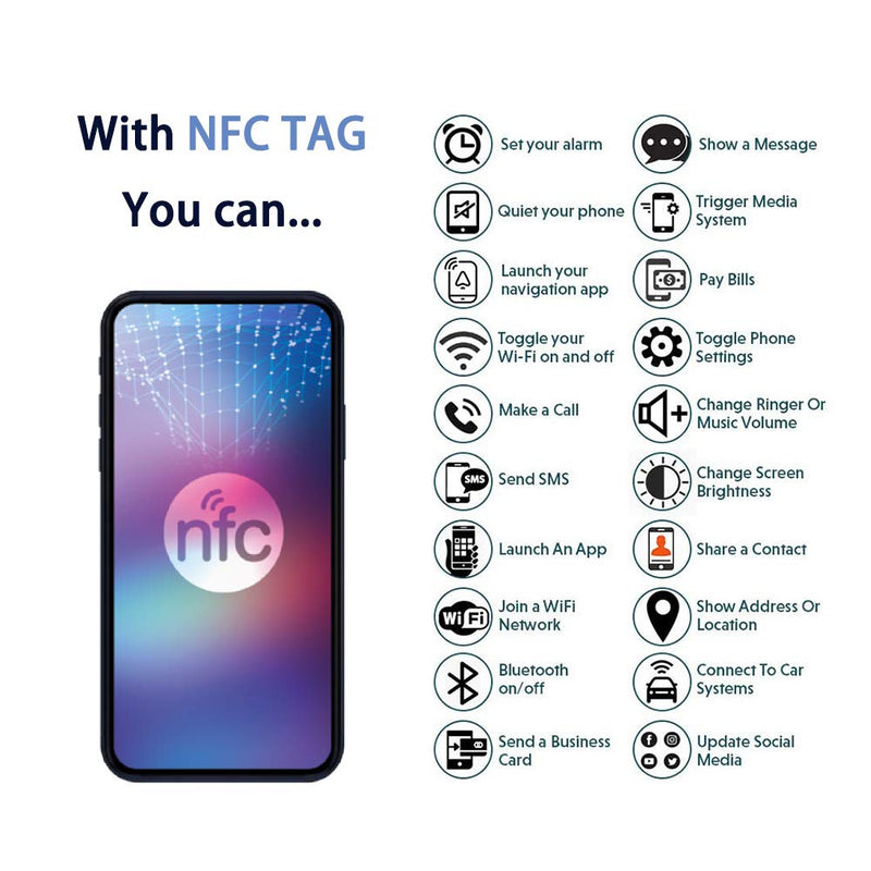  [AUSTRALIA] - Ntag215 NFC Tag, NXP Chip Round 25mm Coin Card, Compatible with Amiibo and TagMo, Fully Programmable for All NFC Enabled Mobile Phones & Devices (10 Cards + 10 Capsules) 10 Cards + 10 Capsules