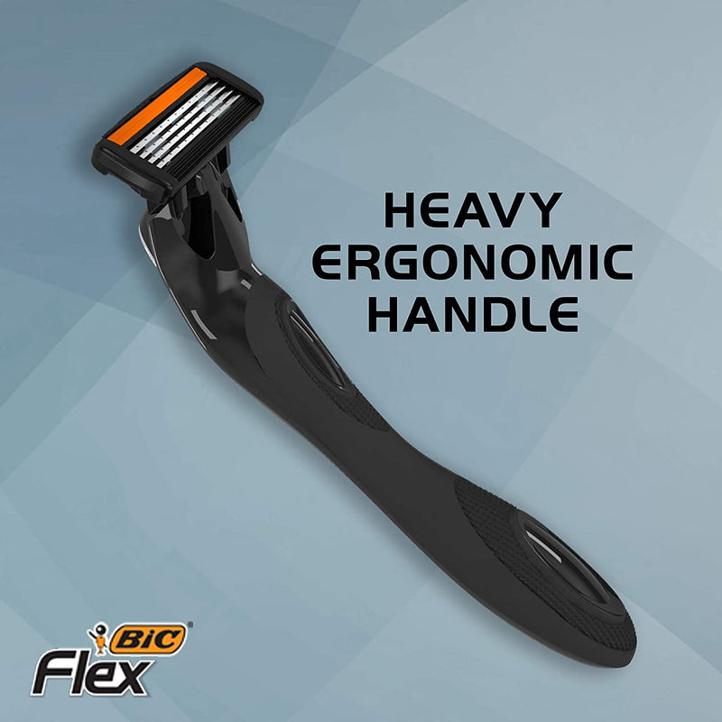 BIC Flex 4 Sensitive Hybrid Men's 4-Blade Disposable Razor, 1 Count 1 Count (Pack of 1) - LeoForward Australia