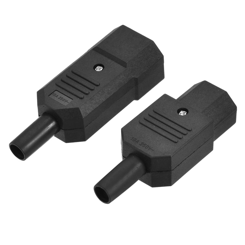  [AUSTRALIA] - uxcell 3pcs IEC320 C13, 3pcs C14, AC 250V 10A Power Adapter Connector