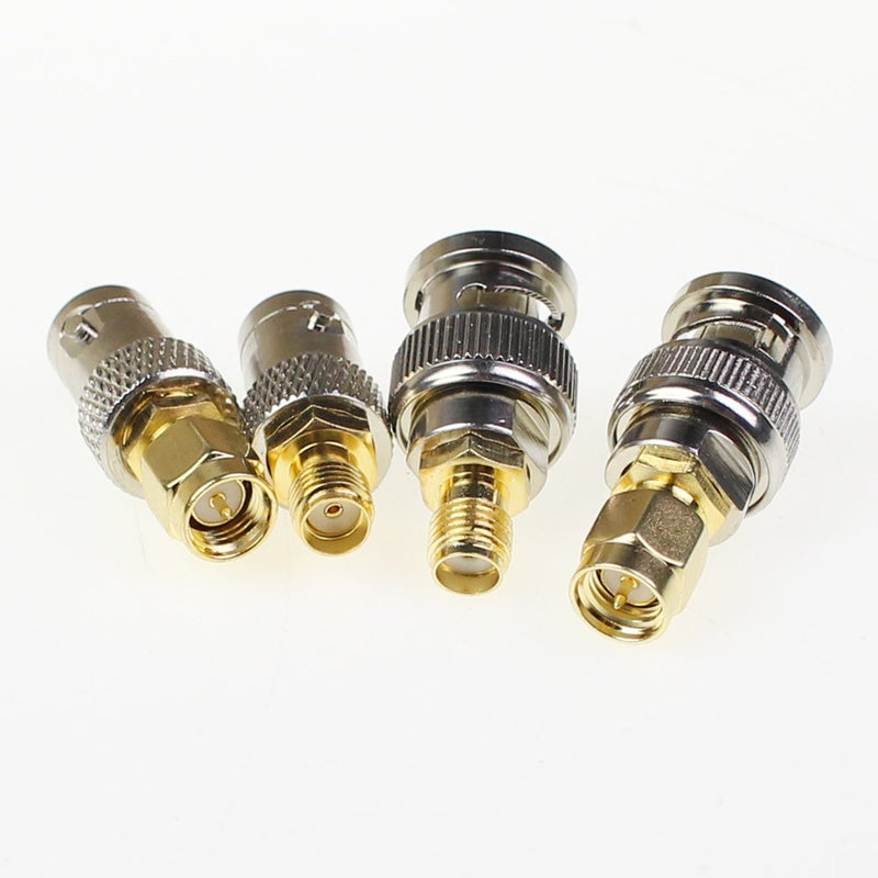 SMA to BNC Kits Adapter Male Female 2 Set 8pcs RF Coax Coaxial Connector - LeoForward Australia