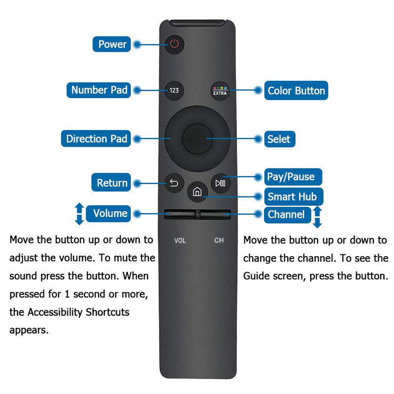 NEW BN59-01292A BN59-01266A Remote Replacement for Samsung 4K Smart Ultra HDTV TV UN75MU630D UN50MU630D UN65MU850D UN43MU630D UN55MU630D UN55MU650D UN55MU700D UN55MU800D UN65MU650D UN65MU700D UN65MU80 - LeoForward Australia