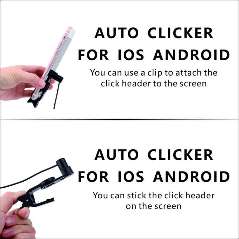  [AUSTRALIA] - Auto Clicker for iPhone iPad：Screen Device Automatic Tapper for Android IOS，Simulated Finger Continuous Clicking, Adjustable Speed Physical Clicker，Suitable for Games, Live Broadcasts Likes, Reward Tasks（1 Second Fastest 33 Times） (A1) A1