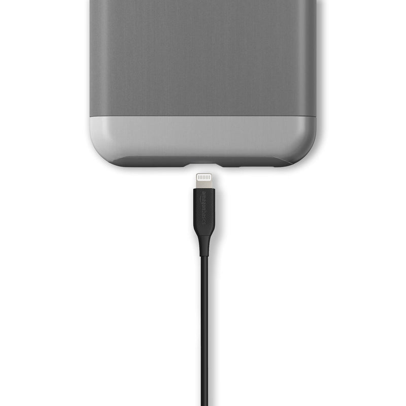 Amazon Basics ABS USB-A to Lightning Cable Cord, MFi Certified Charger for Apple iPhone, iPad, Black, 6-Ft - LeoForward Australia