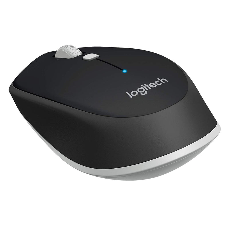  [AUSTRALIA] - Logitech M535 Bluetooth Mouse Compact Wireless Mouse with 10 Month Battery Life Works with Any Bluetooth Enabled Computer, Laptop or Tablet Running Windows, Mac OS, Chrome or Android, Gray - Black Single